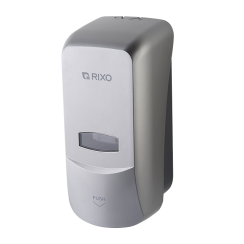 Дозатор жидкого мыла 1 литр Grande серебристый