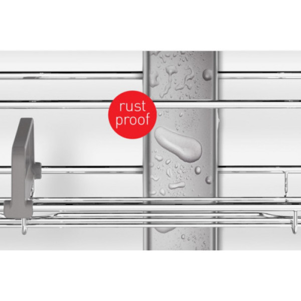 Стійка телескопічна з поличками металева