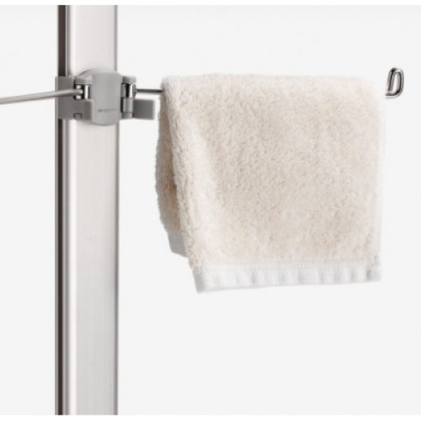 Стійка телескопічна з поличками металева