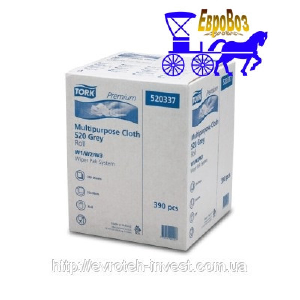 Нетканий матеріал універсальний 520 у малому рулоні Tork Premium