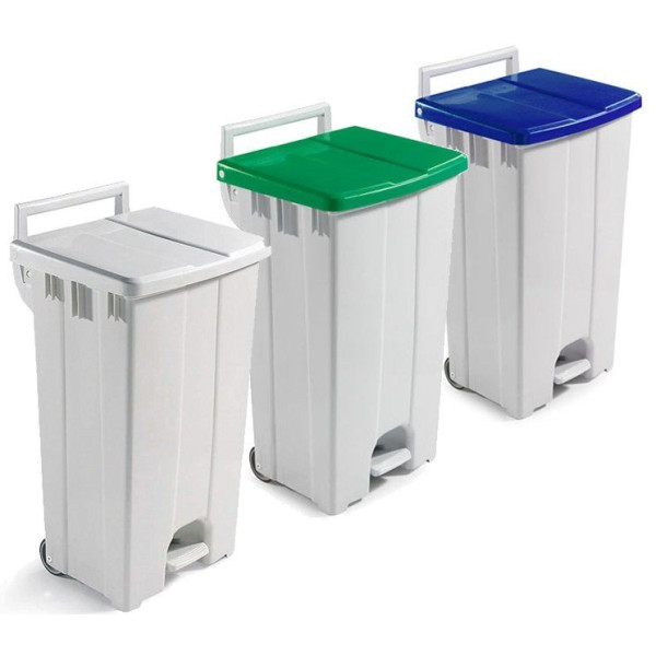 Контейнер для сміття на колесах з кришкою Filmop 0000CO2091I - 90 л, синій