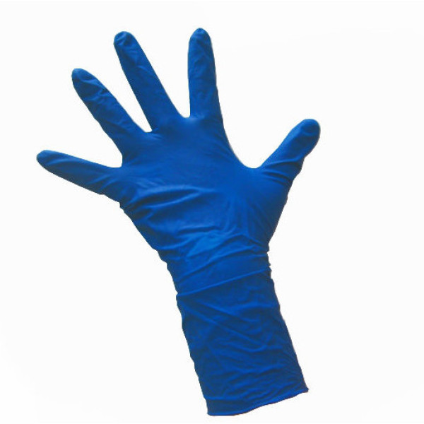 Рукавички нітрилові без пудри сині XS