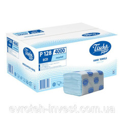 Рушники паперові Еко 200 аркушів, 1/40 г/м², блакитний