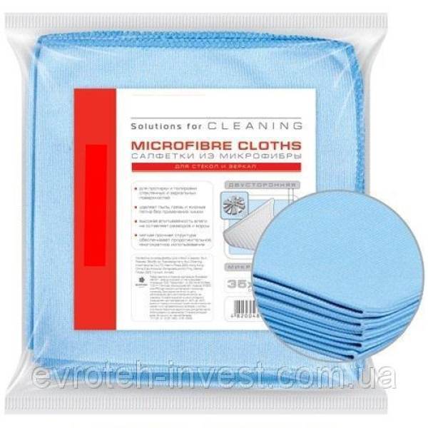 Серветка для збирання з мікрофібри універсальна 35х35 набір 5 шт