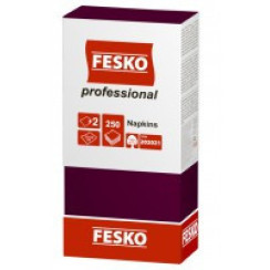 Серветки Fesko Professional 33х33 двошарові 250 листів бордо