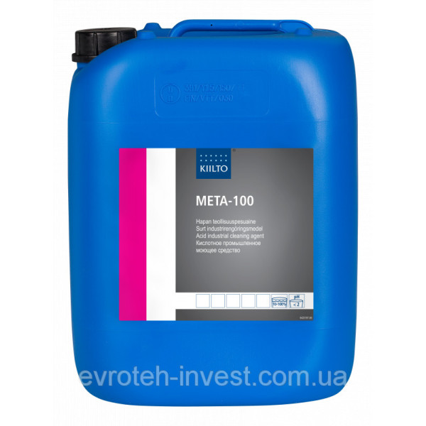 Сильнокислотний миючий засіб Мета 100, пробник 1 літр