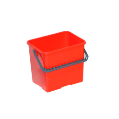 Відро 6 л. червоне VDM