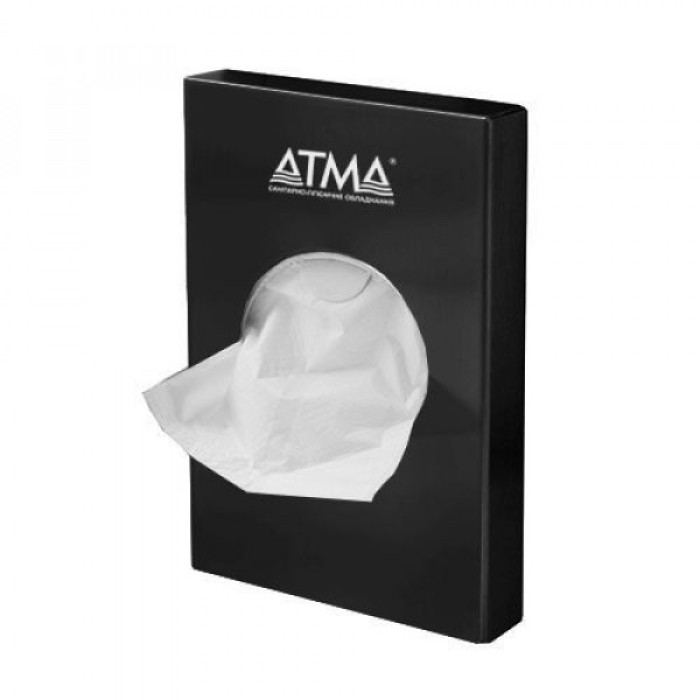 Черный металлический диспенсер для гигиенических пакетов