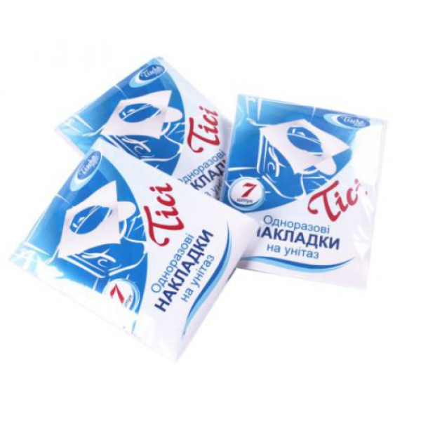 Накладки на унітаз в індивідуальній упаковці із замовленим логоти