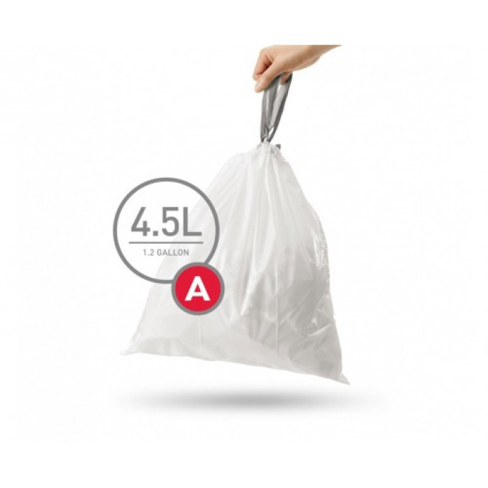 Мешки для мусора Simple Human 4,5 л белые 30 мешков