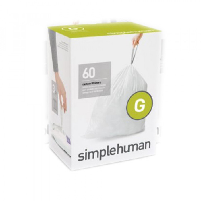 Simplehuman  Мішки для сміття 30л міцні із зав'язками
