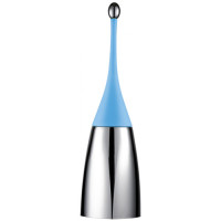Щітка для унітаза підлогова блакитна з покриттям Soft Touch 48,5х12х12 см