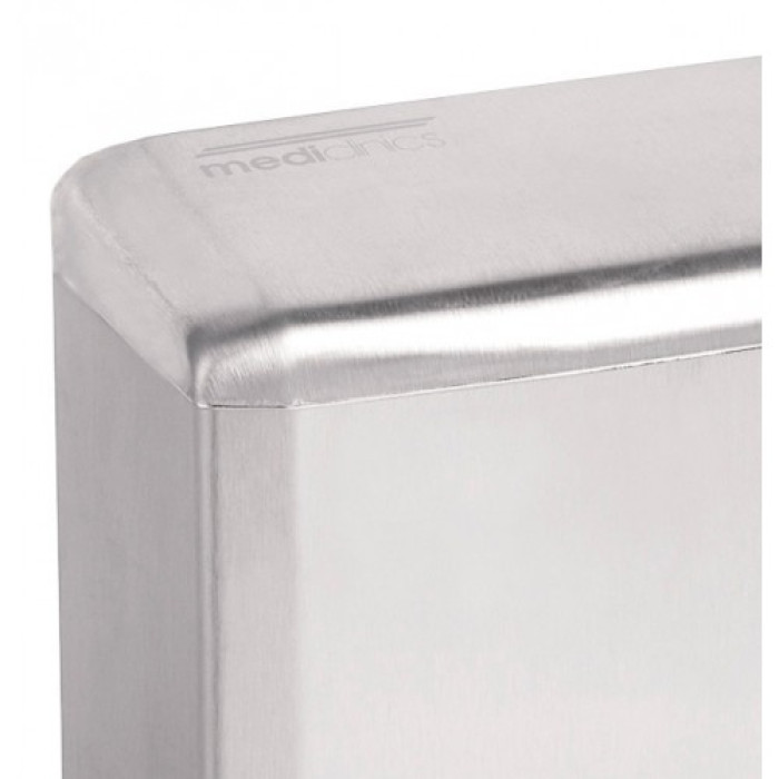 Урна для використаних паперових рушників 6 л нержавіюча сталь глянцева