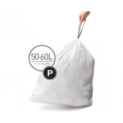 Мішки для сміття міцні із зав`язками 50-60л SIMPLEHUMAN