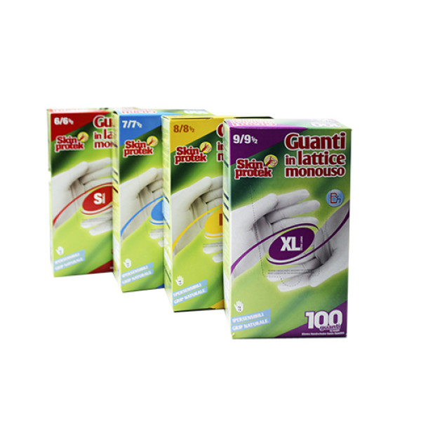 Рукавички латексні 100шт. Skin Protek