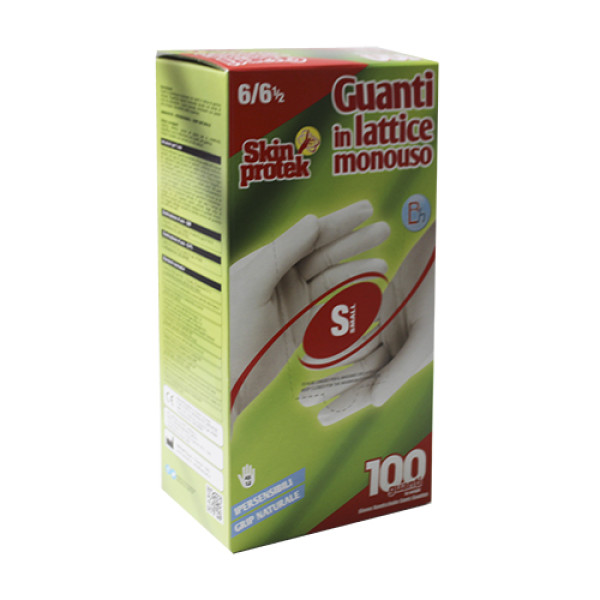 Рукавички латексні 100шт. Skin Protek
