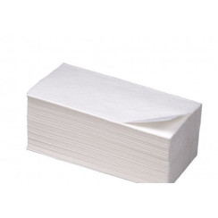 Паперові рушники V-складання білі целюлоза+макулатура