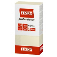 Серветки Fesko Professional 33х33 двошарові 250 листів шампань
