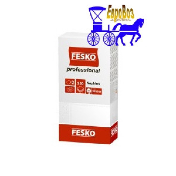 Серветки Fesko Professional 33х33 двошарові 250 аркушів