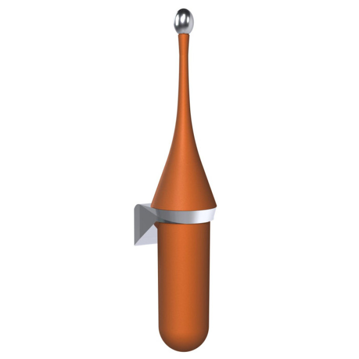 Щітка для унітаза настінна мідна Sienna Copper 48 см