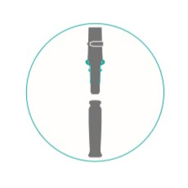 Пластиковий з'єднувач Lampo для рукоятки 23 мм