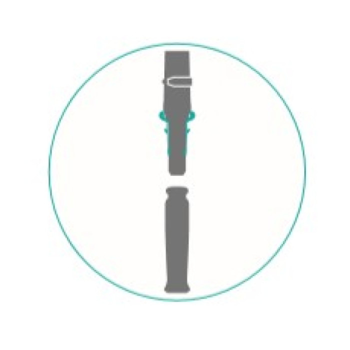 Пластиковый соединитель Lampo для рукоятки 23 мм