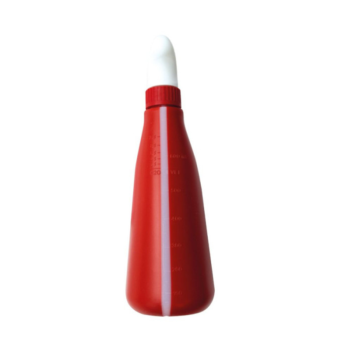 Пляшка з пульверизатором 0,6 л пластикова червона