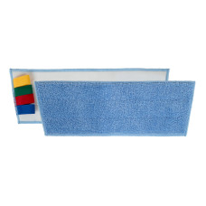 Моп для швабри Velcro 40 см MicroBlue з мікрофібри