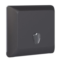 Диспенсер для бумажных полотенец в пачках V-сборка черный Soft Touch
