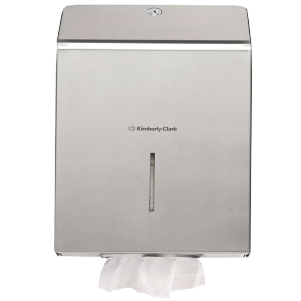 Диспенсер Kimberly-Clark для листовых полотенец.