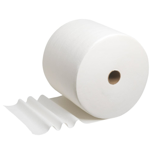 Папір для протирання в рулонах Wyp Kimberly-Clark L40 білий 1 шар