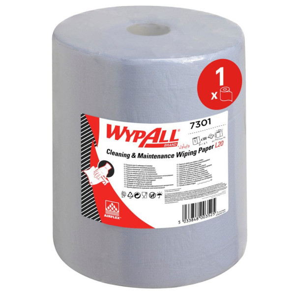 Папір для протирання в рулонах Wyp Kimberly-Clark L20 блакитний 2