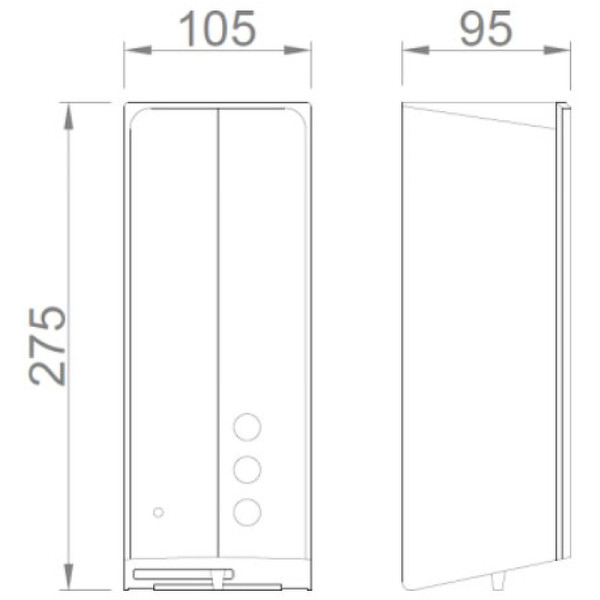 Дозатор для рідкого мила Nofer 03040.N чорний