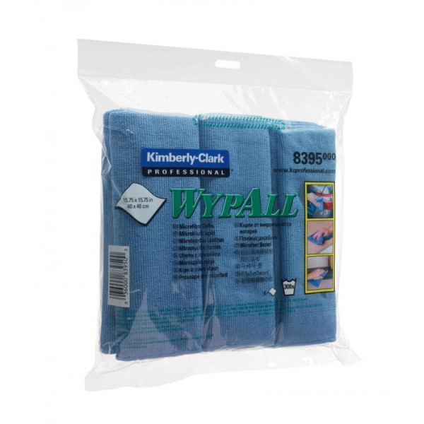Салфетка Wyp Kimberly-Clark из микрофибры для уборки голубая