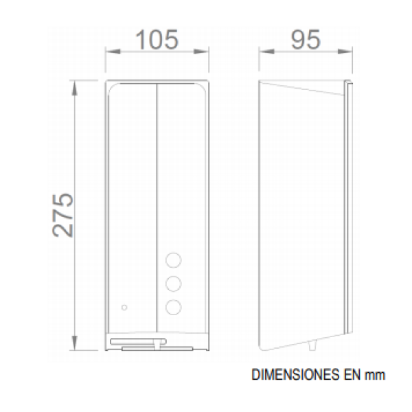Дозатор для рідкого мила Nofer 03038.W білий