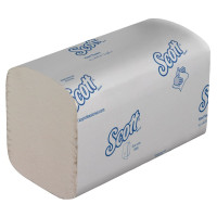 Листові рушники Kimberly-Clark Scott Essential Interfold складання V білі 1 шар 340 листів