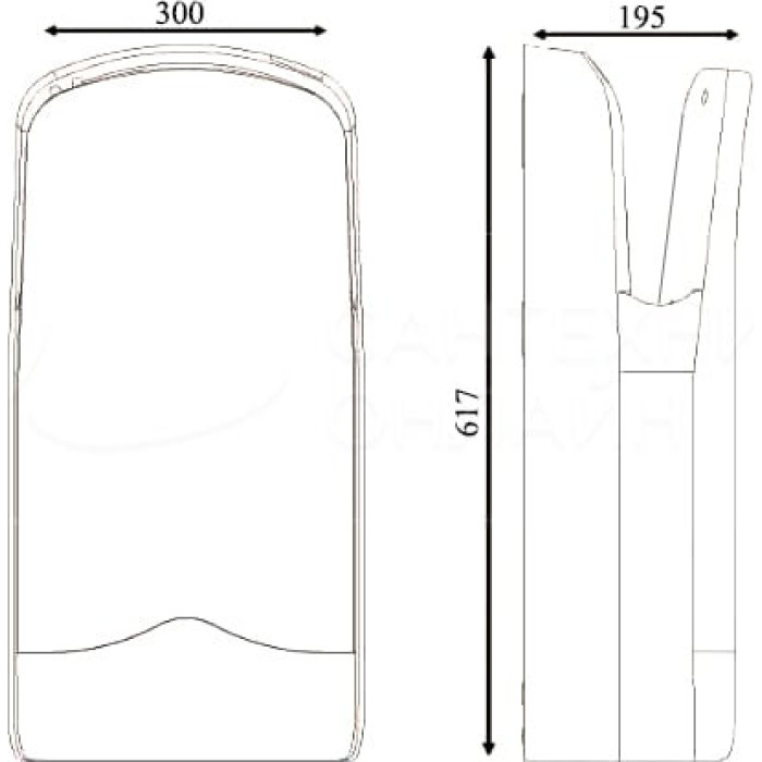 Сушарка для рук NOFER V-JET Triblade 01305.W автоматична, біла
