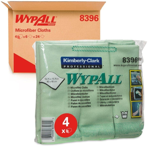 Салфетка Wyp Kimberly-Clark из микрофибры для уборки зеленая 40