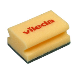 Губка Вілєда 7x15 см, для миття посуду, зелений. абразив