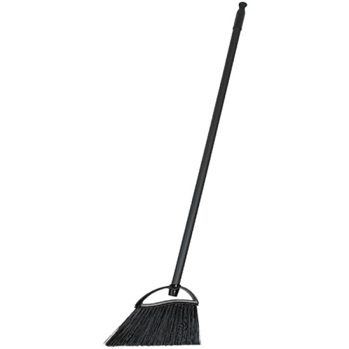 Кутова мітла для підлоги 25 см з рукояткою 80 см чорна