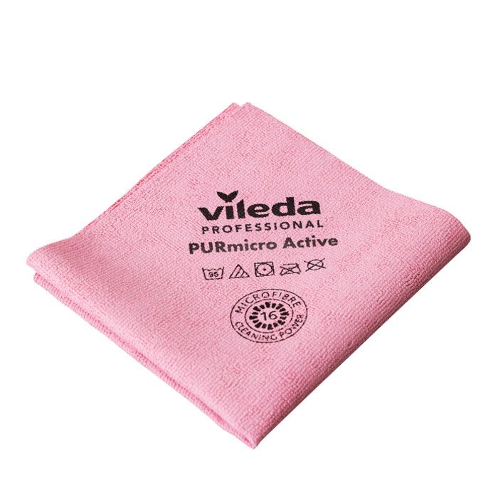 Салфетка из микрофибры красная с PUR-покрытием 38×35 см 1 шт