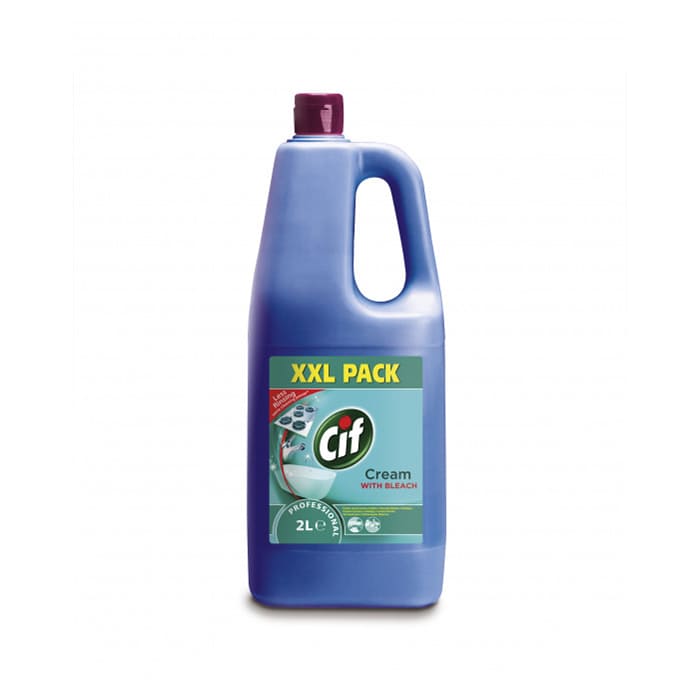 Крем для поверхностей от пригоревшего жира из отбеливателем 2 л Professional With Bleach