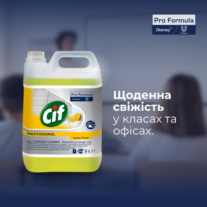 Универсальное средство для водостойких поверхностей с лимоном 5 л Lemon Fresh
