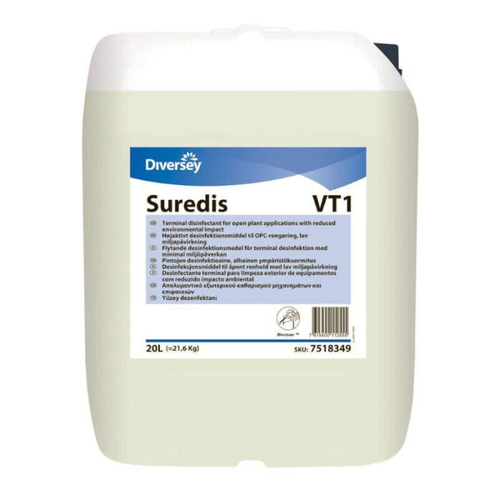 Засіб для дезінфекції харчових поверхонь та обладнання 20 л Suredis VT1