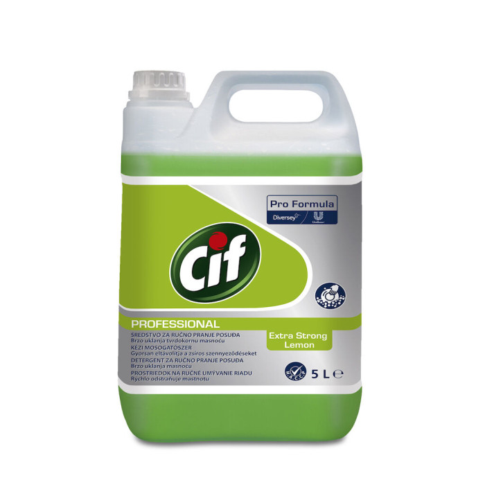 Рідкий засіб для ручного миття посуду з лимонним ароматом 5 л Dishwash Extra Strong