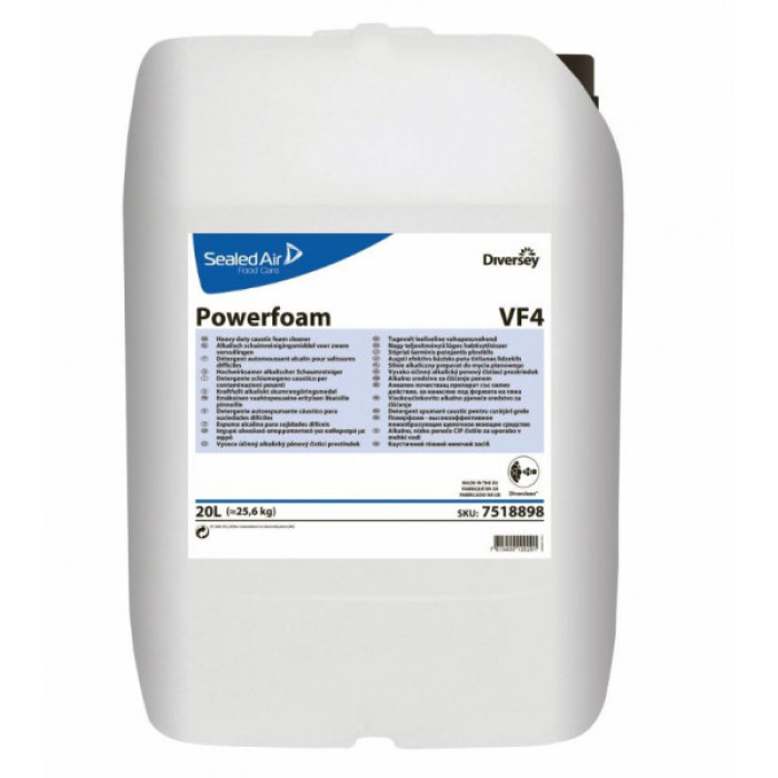 Щелочное пенное средство от пригоревшего жира для оборудования 20 л Powerfoam VF4