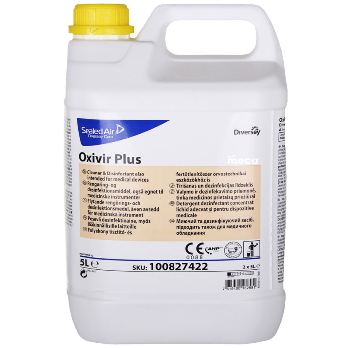 Засіб для миття та дезінфекції поверхонь 3,5% 5 л Oxivir Plus