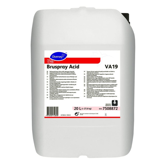 Средство для очистки производственного оборудование от отложений 20 л Bruspray Acid VA19