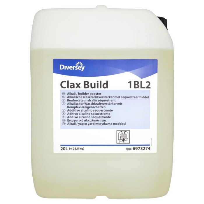 Щелочный усилитель стирки для жесткой воды 20 л Clax Build