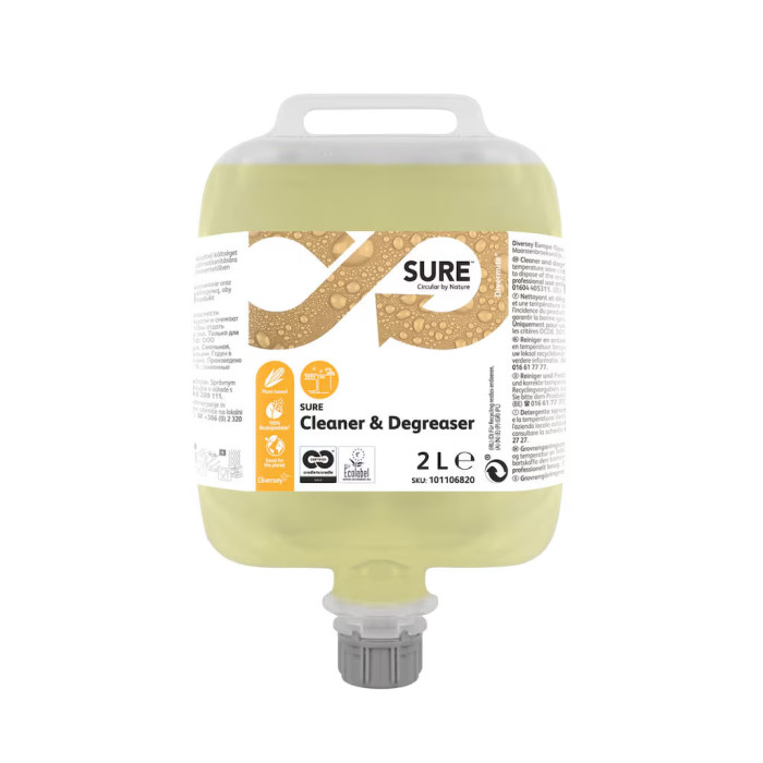 Знежирювальний засіб для кухонного обладнання 2 л Sure Cleaner Degreaser